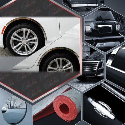 6pcs Stainless Steel Wheel Well Accent Trim<br>20-23 Cadillac CT4