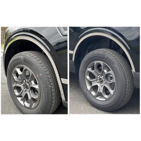 4Pc Stainless Steel Wheel Well Trim <br>22-24 Ford Maverick
