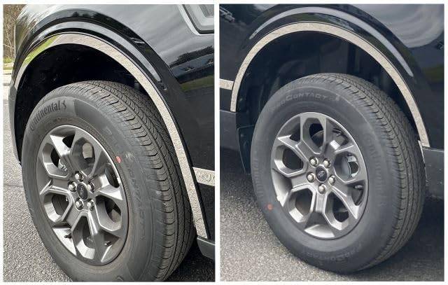4Pc Stainless Steel Wheel Well Trim <br>22-24 Ford Maverick