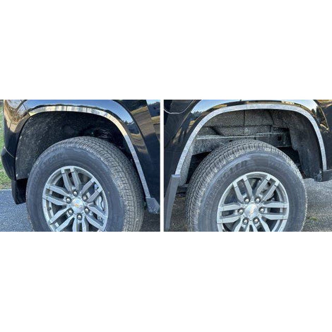 6Pc Stainless Steel Wheel Well Trim <br>23-24 Chevy Colorado