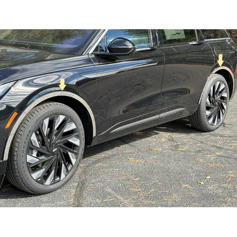 Stainless Steel Wheel Well Trim Pc <br>24-25 Lincoln Nautilus