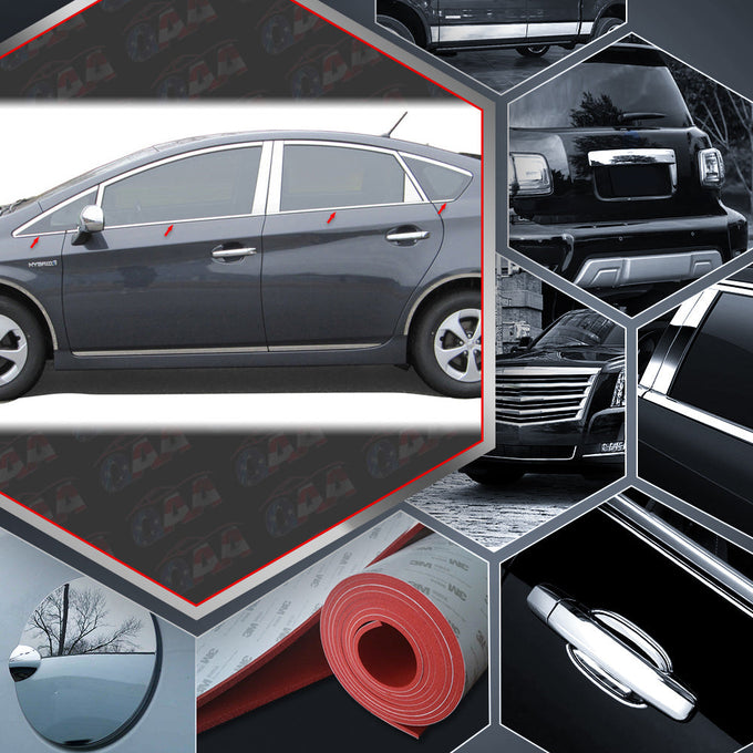 8pcs Stainless Steel Window Sill Trim Set<br>10-15 Toyota Prius