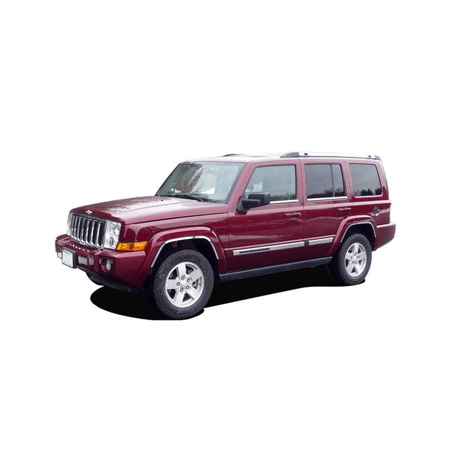 4pcs Stainless Steel Window Sill Trim Set<br>06-10 Jeep Commander