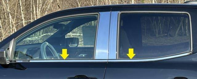 4Pc Stainless Steel Window Sill Trim <br>23-24 Chevy Colorado