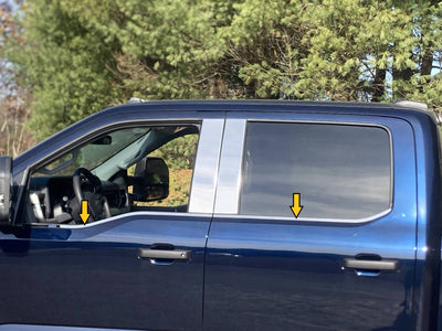 4Pc Stainless Steel Window Sill Trim <br>23-24 Ford Super Duty
