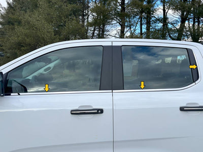 6Pc Stainless Steel Window Sill Trim <br>24-25 Ford Ranger