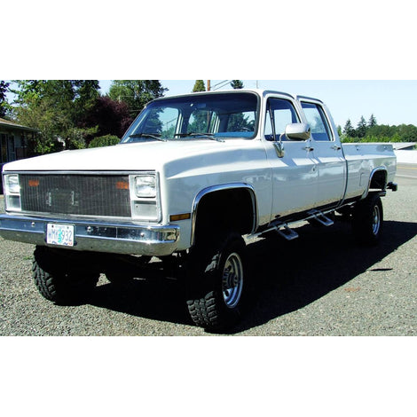 4Pc Stainless Steel Fender Trim <br>73-87 Chevy C/K pickup