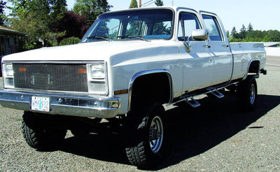 4Pc Stainless Steel Fender Trim <br>73-87 Chevy C/K pickup