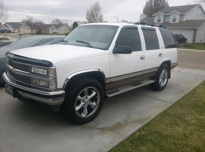4Pc Stainless Steel Fender Trim <br>92-99 Chevy Tahoe GMC Yukon
