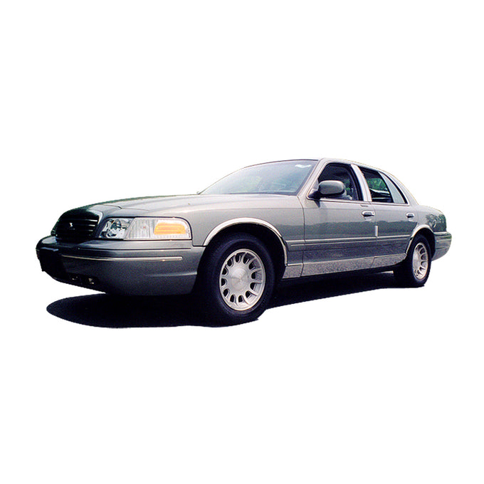 4pcs Stainless Steel Wheel Well Fender Trim Molding<br>92-97 Ford Crown Victoria Mercury Grand Marquis