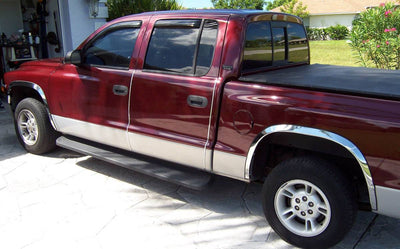 4Pc Stainless Steel Fender Trim <br>97-04 Dodge Dakota