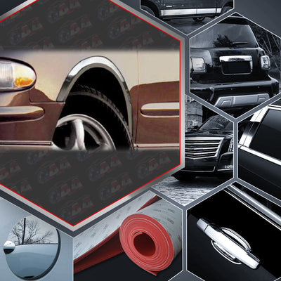 4pcs Molded Stainless Steel Wheel Well Fender Trim Molding<br>98-04 Buick Regal