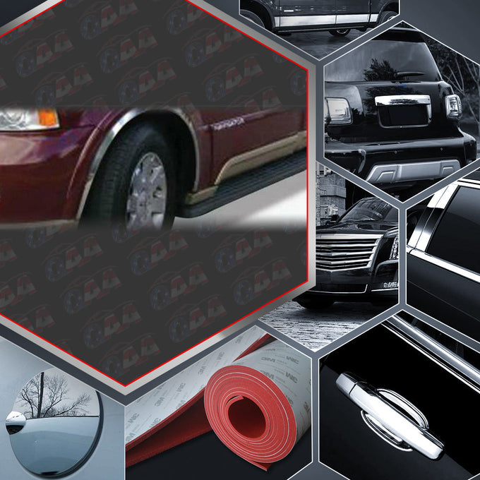 4pcs Molded Stainless Steel Wheel Well Fender Trim Molding<br>03-06 Lincoln Navigator