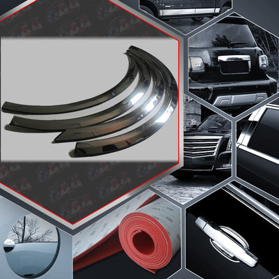 4pcs Molded Stainless Steel Wheel Well Fender Trim Molding<br>08-10 Ford F-250,F-350 Super Duty