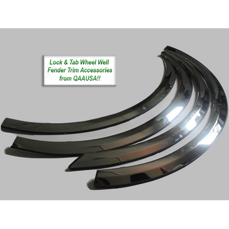 4Pc Stainless Steel Fender Trim <br>14-17 Chevy Silverado 2500HD, 3500HD