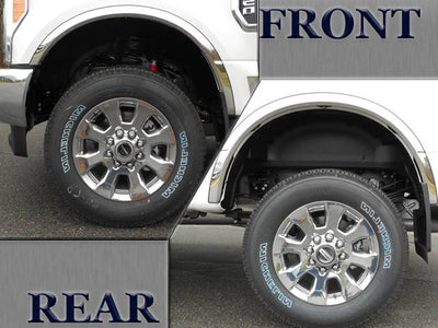 4Pc Stainless Steel Fender Trim <br>17-22 Ford Super Duty