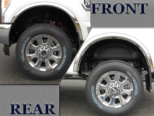 4Pc Stainless Steel Fender Trim <br>17-22 Ford Super Duty