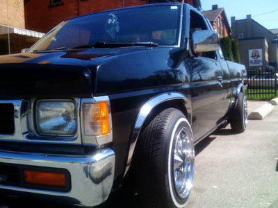 4Pc Stainless Steel Fender Trim <br>86-97 Nissan Hardbody