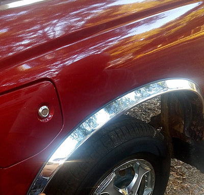 4Pc Stainless Steel Fender Trim <br>95-98 Toyota Tacoma 2WD