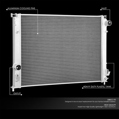 1-Row Performance Aluminum Radiator<br>05-08 Chrysler 300, 06-08 Dodge Charger, 05-08 Magnum