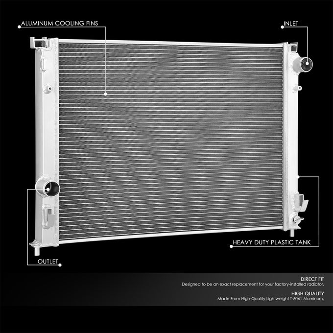 1-Row Performance Aluminum Radiator<br>05-08 Chrysler 300, 06-08 Dodge Charger, 05-08 Magnum
