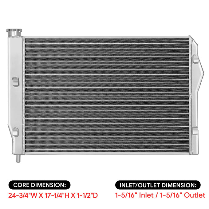 Perfoemance 2-Row Core Full Aluminum Radiator <br> 93-02 Chevy Camaro, Pontiac Firebird