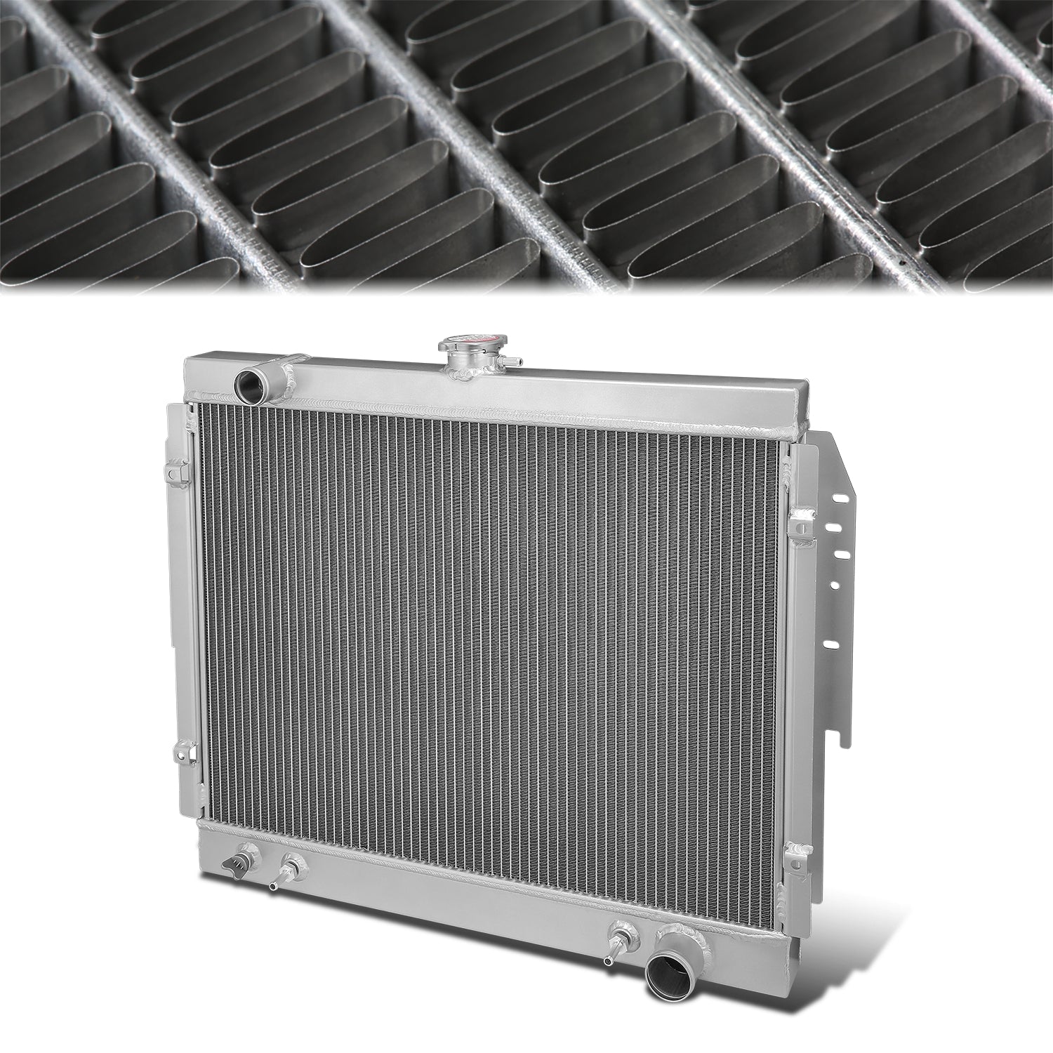 3 Core Row Aluminum Radiator <br>75-78 Dodge B100, B200, B300