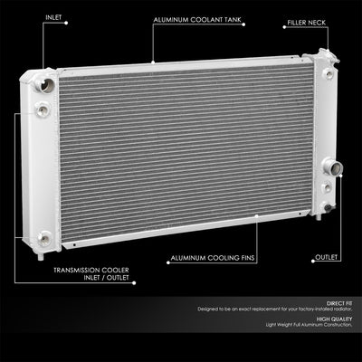 3-Rows Aluminum Cooling Radiator <br>96-05 Chevy S10, Blazer, GMC Jimmy