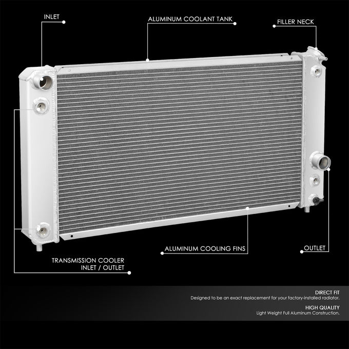 3-Rows Aluminum Cooling Radiator <br>96-05 Chevy S10, Blazer, GMC Jimmy