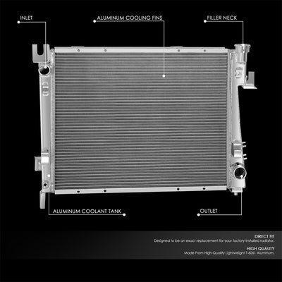 Perfoemance 3-Row Core Full Aluminum Radiator <br> 04-09 Dodge Ram 1500 2500 3500