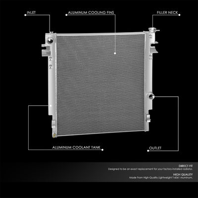 Perfoemance 3-Row Core Full Aluminum Radiator <br> 10-12 Dodge Ram 2500 3500 4500