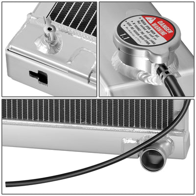 Perfoemance 3-Row Core Full Aluminum Radiator <br>Ford 2000-7600 Series Tractors