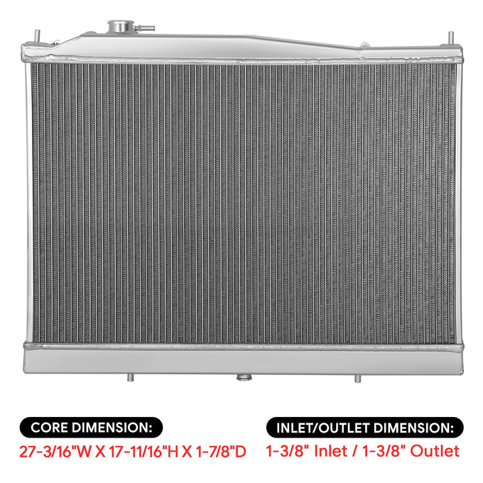 Perfoemance 3-Row Core Full Aluminum Radiator <br> 98-15 Nissan Frontier, Pickup, Xterra
