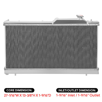 Perfoemance 2-Row Core Full Aluminum Radiator <br> 08-14 Subaru WRX STI