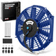 Universal 12 in. Radiator Cooling Fan + Mounting Kit