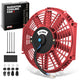 Universal 12 in. Radiator Cooling Fan + Mounting Kit