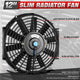 Universal 12 in. Radiator Cooling Fan + Mounting Kit
