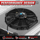 Universal 12 in. Radiator Cooling Fan + Mounting Kit