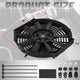Universal 12 in. Radiator Cooling Fan + Mounting Kit