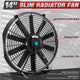 Pair Universal 14 in. Radiator Cooling Fan + Mounting Kit