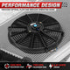 Pair Universal 14 in. Radiator Cooling Fan + Mounting Kit