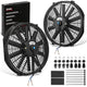 Pair Universal 14 in. Radiator Cooling Fan + Mounting Kit
