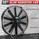 Universal 16 in. Radiator Cooling Fan + Mounting Kit