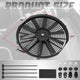 Universal 16 in. Radiator Cooling Fan + Mounting Kit