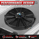 Pair Universal 16 in. Radiator Cooling Fan + Mounting Kit