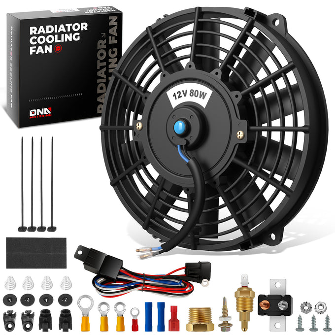7 in. Electric Radiator cooling Fan+Switch Relay Kit