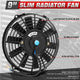 Pair Universal 9 in. Radiator Cooling Fan + Mounting Kit