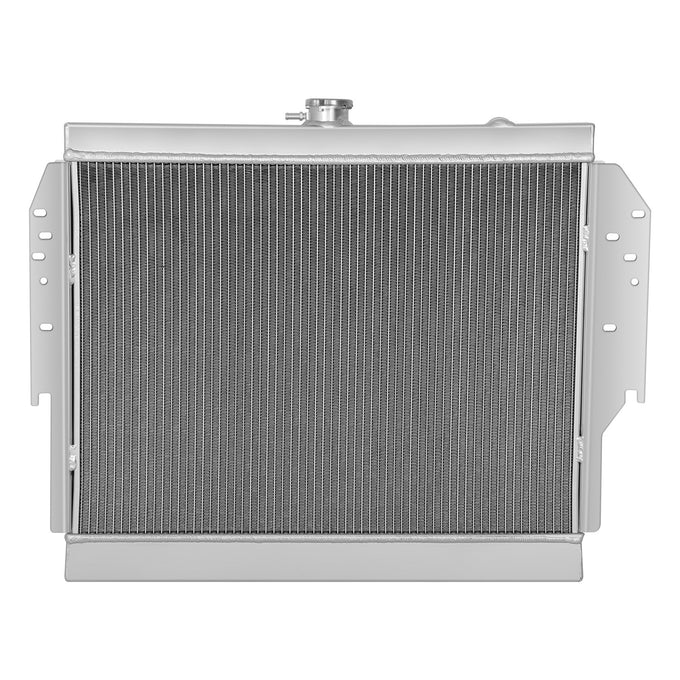 2 Rows Aluminum Racing Radiator with Fanshroud <br> 79-93 Dodge D/W-Series, Ramcharger, Cb300