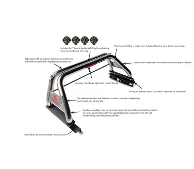Classic Roll Bar Kit <br>05-23 Toyota Tacoma