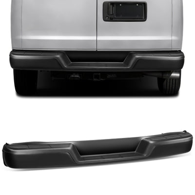 Rear Step Bumper (Black) <br> 96-23 Chevy Express/ GMC Savana 1500 2500 3500